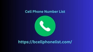 Cell Phone Number List