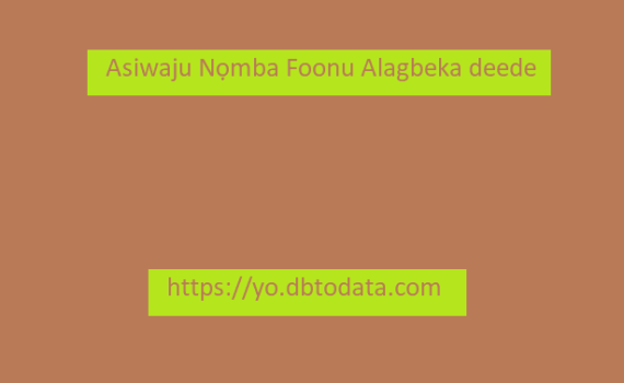 Asiwaju Nọmba Foonu Alagbeka deede