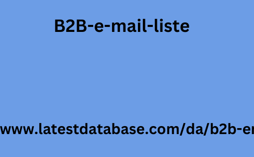 B2B-e-mail-liste