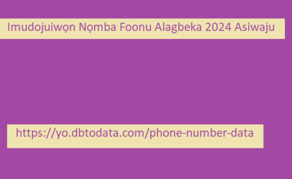 Imudojuiwọn Nọmba Foonu Alagbeka 2024 Asiwaju