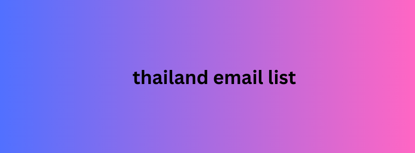 thailand email list